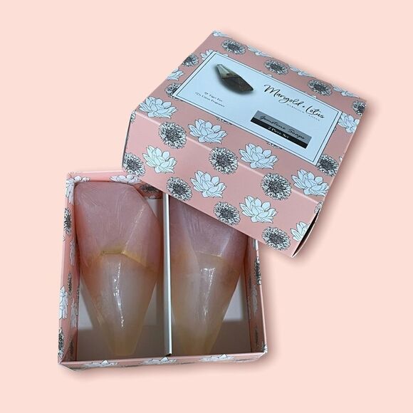 Luxury bath geode pink champagne soap set - Picture 4 of 5